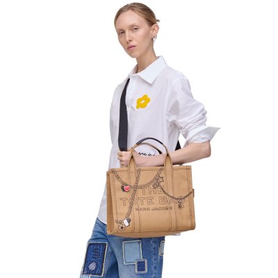THE TROMPE L'OEIL CHARM CANVAS MEDIUM TOTE BAG
